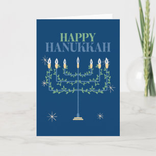 Cartes Pour Fêtes Annuelles Bonne Hanoukka Festival de Minorah Lumière