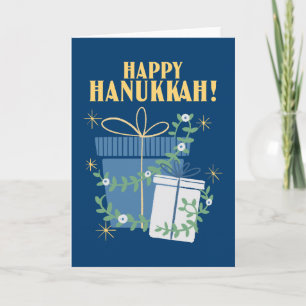 Cartes Pour Fêtes Annuelles Bonne Hanoukka Festival des cadeaux légers