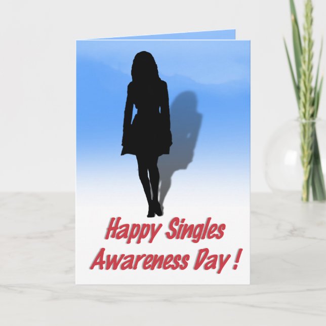 Cartes Pour Fêtes Annuelles Bonne Journée de sensibilisation aux célibataires  (Devant)