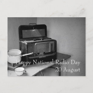 Cartes Pour Fêtes Annuelles Bonne Journée nationale de la radio 20 août