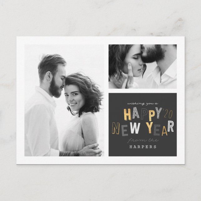 CARTES POUR FÊTES ANNUELLES BONNE NOUVELLE ANNÉE (Devant)