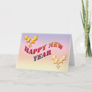 CARTES POUR FÊTES ANNUELLES BONNE NOUVELLE ANNÉE