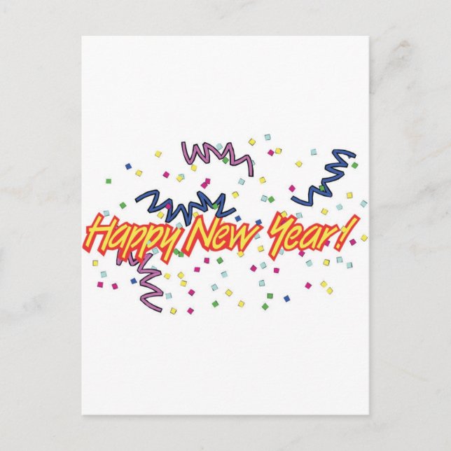 CARTES POUR FÊTES ANNUELLES BONNE NOUVELLE ANNÉE3 (Devant)