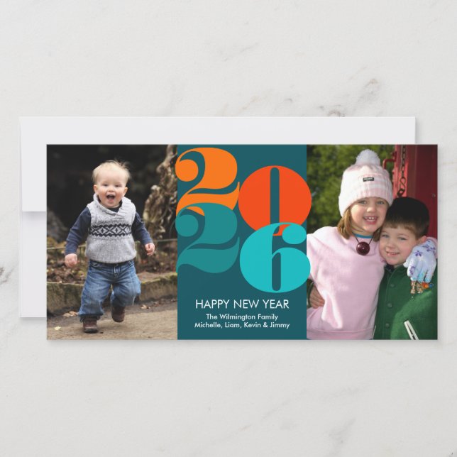 Cartes Pour Fêtes Annuelles Bonne nouvelle année comptez sur navy funky saluta (Devant)