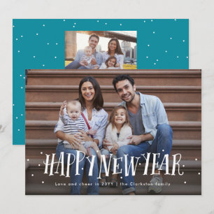 Cartes Pour Fêtes Annuelles Bonne nouvelle année photo de confetti