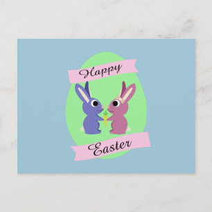 Cartes Pour Fêtes Annuelles Bonne Pâques ! De mignons lapins