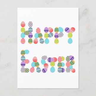 Cartes Pour Fêtes Annuelles Bonne Pâques Fabriquées D'Oeufs | Oeuf de Pâques d