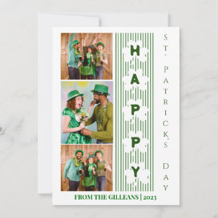 Cartes Pour Fêtes Annuelles Bonne photo de la famille Shamrock Jour de la Sain
