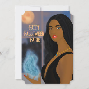 Cartes Pour Fêtes Annuelles Bonne sorcière d'Halloween Dearie