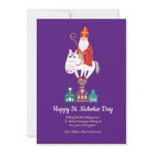 Bonne St. Nicholas Day Greeting Holiday Card