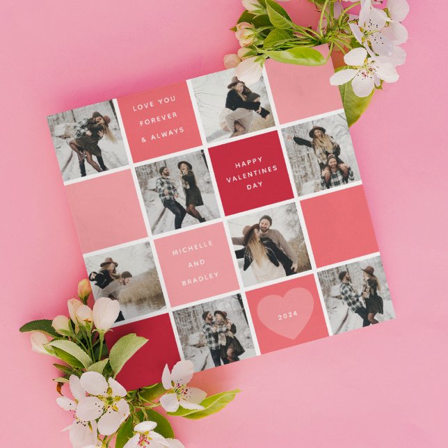 Cartes Pour Fêtes Annuelles Bonne Valentines Jour 8 Grille photo (Créateur téléchargé)