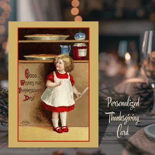 Cartes Pour Fêtes Annuelles Bonne volonté pour Thanksgiving Day Custom Vintage