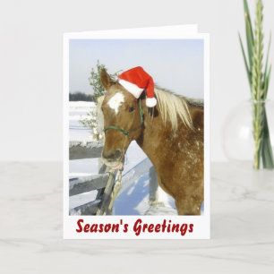 Cartes Pour Fêtes Annuelles Bonnes Fêtes à cheval