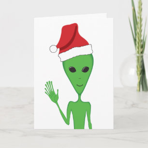 Cartes Pour Fêtes Annuelles Bonnes Fêtes Aliens de Noël