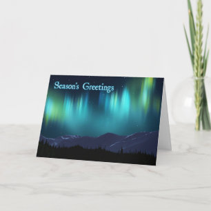 Cartes Pour Fêtes Annuelles Bonnes Fêtes - Aurora Borealis