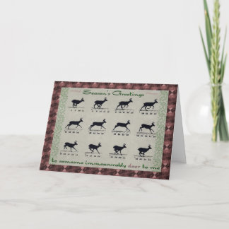 Cartes Pour Fêtes Annuelles Bonnes Fêtes avec cerf en mouvement