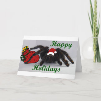 Cartes Pour Fêtes Annuelles Bonnes fêtes ! … avec une tarentule ?
