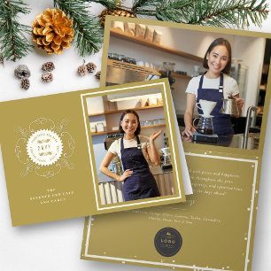 Cartes Pour Fêtes Annuelles Bonnes Fêtes Classic Seal Photo Business