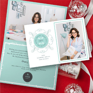 Cartes Pour Fêtes Annuelles Bonnes Fêtes Classic Seal Photo Business