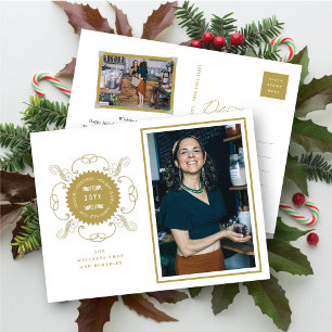 Cartes Pour Fêtes Annuelles Bonnes Fêtes Classic Seal Photo Business