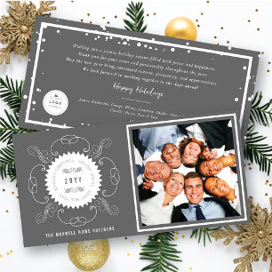 Cartes Pour Fêtes Annuelles Bonnes Fêtes Classic Seal Photo Business