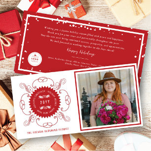 Cartes Pour Fêtes Annuelles Bonnes Fêtes Classic Seal Photo Business