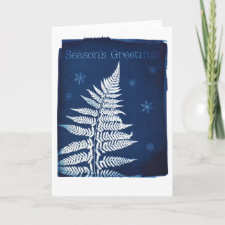 Cartes Pour Fêtes Annuelles Bonnes Fêtes Cyanotype