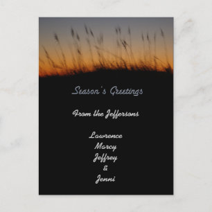 Cartes Pour Fêtes Annuelles Bonnes Fêtes d'avoine marine et de dunes au couche