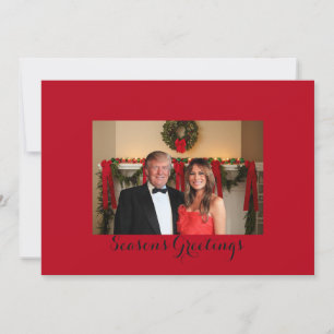 Cartes Pour Fêtes Annuelles Bonnes Fêtes de Donald et Melania