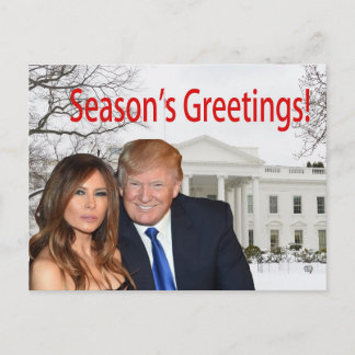 Cartes Pour Fêtes Annuelles Bonnes Fêtes de Donald et Melania