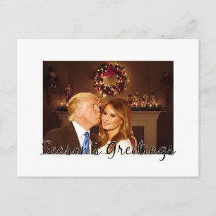 Cartes Pour Fêtes Annuelles Bonnes Fêtes de Donald et Melania
