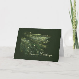 CARTES POUR FÊTES ANNUELLES BONNES FÊTES DE FRONDES DE SAPIN