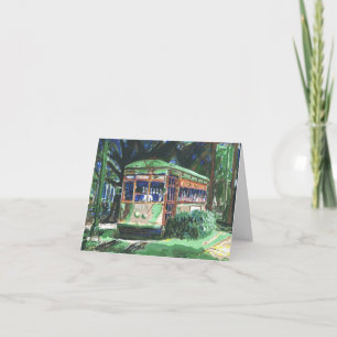 Cartes Pour Fêtes Annuelles Bonnes Fêtes de la Nouvelle-Orléans Streetcar