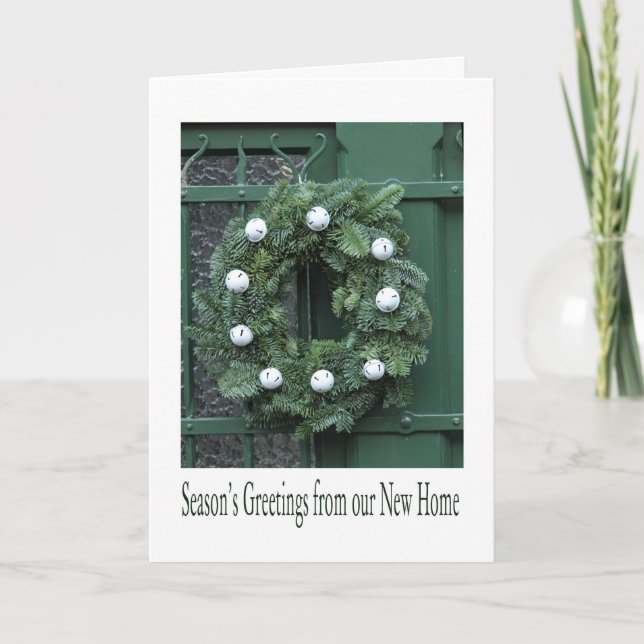 Cartes Pour Fêtes Annuelles Bonnes Fêtes de notre nouvelle maison (Devant)