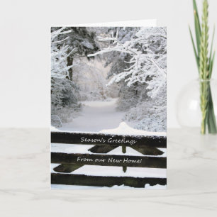 Cartes Pour Fêtes Annuelles Bonnes Fêtes de notre nouvelle maison