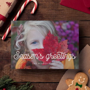 Cartes Pour Fêtes Annuelles Bonnes Fêtes de script Vintage rétro