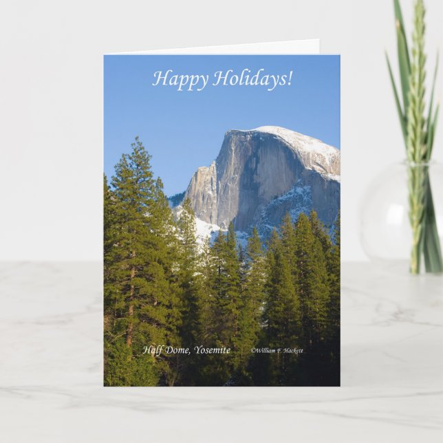 Cartes Pour Fêtes Annuelles Bonnes fêtes, demi de dôme Yosemite la Californie (Devant)