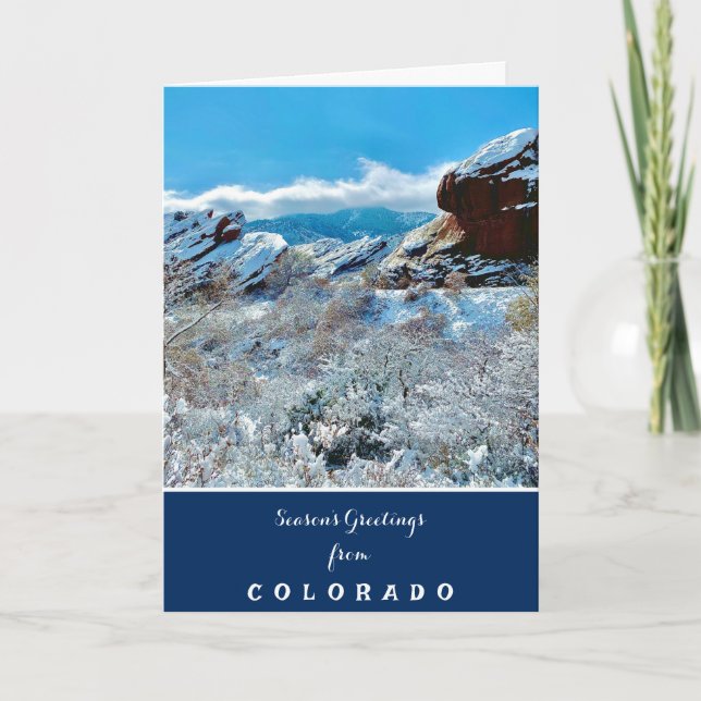 Cartes Pour Fêtes Annuelles Bonnes Fêtes du Colorado (Devant)