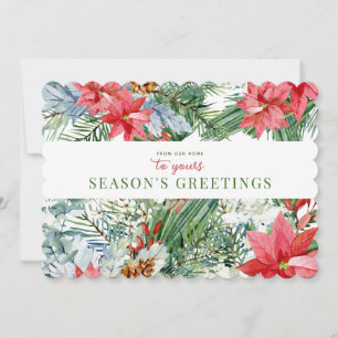 Cartes Pour Fêtes Annuelles Bonnes Fêtes Floral Aquarelle Pale
