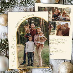 Cartes Pour Fêtes Annuelles Bonnes Fêtes modernes Gold Arch 5 Photo