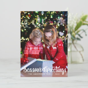 Cartes Pour Fêtes Annuelles Bonnes Fêtes Photo Christmas Holiday Card