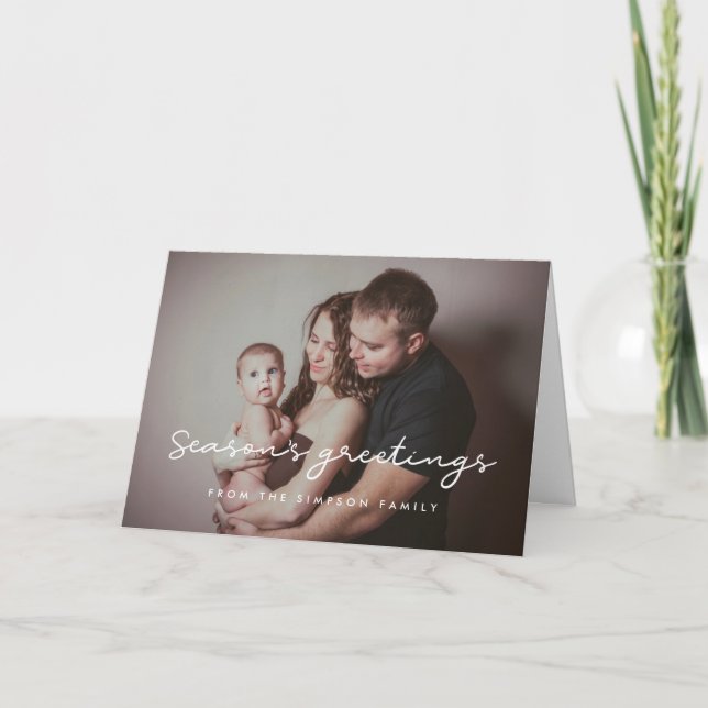 Cartes Pour Fêtes Annuelles Bonnes Fêtes photo simple (Devant)