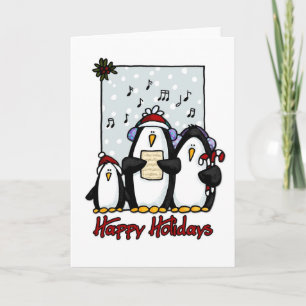 Cartes Pour Fêtes Annuelles bonnes fêtes pingouins