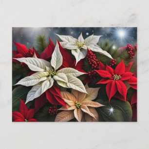 Cartes Pour Fêtes Annuelles Bonnes Fêtes Poinsettia