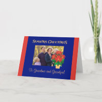 Bonnes Fêtes Poinsettia pour personnaliser