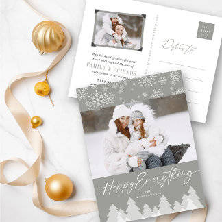Cartes Pour Fêtes Annuelles Bonnes Fêtes Snowflakes Winter Wonderland