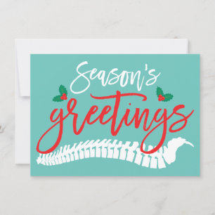 Cartes Pour Fêtes Annuelles Bonnes Fêtes Spine et Holly Christmas