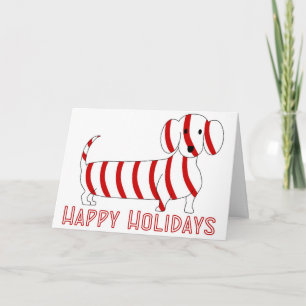 Cartes Pour Fêtes Annuelles Bonnes fêtes teckel