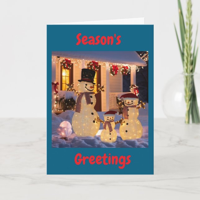 CARTES POUR FÊTES ANNUELLES BONNES FÊTES TOUTES ÉCLAIRÉES ! (Devant)