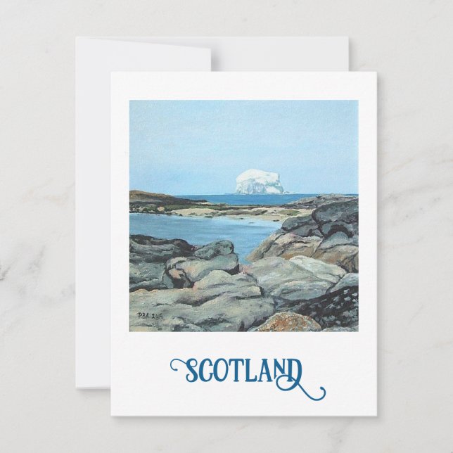 Cartes Pour Fêtes Annuelles Bonnie Scotland North Berwick Bass Rock fine art (Devant)